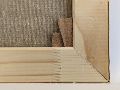 Linen-cotton canvas - 20x30 cm.