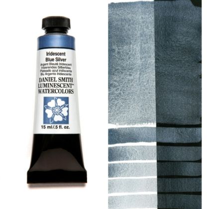 DANIEL SMITH Iridescent Blue-Silver Watercolor 15 ml. - World`s finest artists` paints