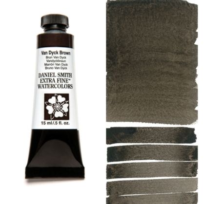 DANIEL SMITH Extra Fine™ Van Dyck Brown Watercolor 15 ml. - World`s finest artists` paints