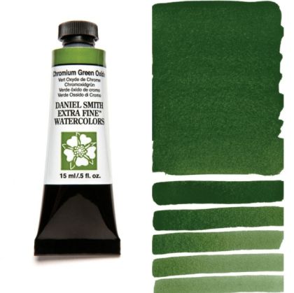 DANIEL SMITH Extra Fine™ Chromium Green Oxide Watercolor 15 ml. - World`s finest artists` paints