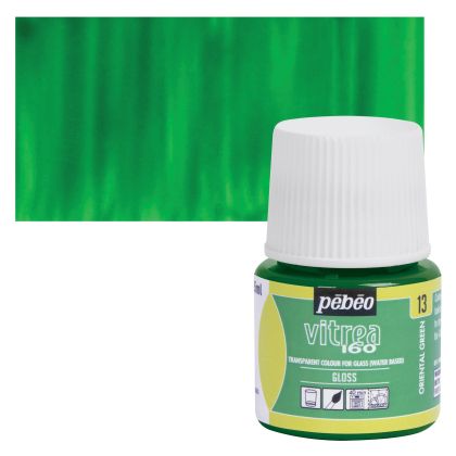 Glass paint - 13 ORIENTAL GREEN, PEBEO Vitrea 160