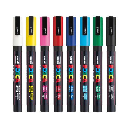 POSCA acrylic markers 3M - Set of 8 pcs. main colors