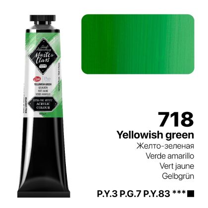 MASTER CLASS PRO ACRYLIC 46ml. - No.718 Yellowish green