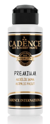 Акрилна боя CADENCE премиум полумат 120 мл. - 0001 Бяла