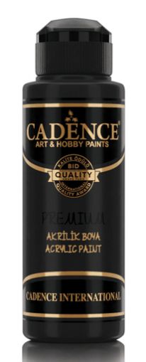 Акрилна боя CADENCE премиум полумат 120 мл. - 0002 Черно