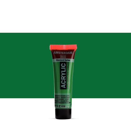 Acrylic color AMSTERDAM Standard 120 ml - Permanent green light 618