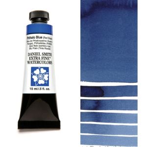 DANIEL SMITH Extra Fine™ Phthalo Blue (Red Shade) Watercolor 15 ml. - World`s finest artists` paints