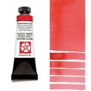 DANIEL SMITH Extra Fine™ Quinacridone Coral Watercolor 15 ml. - World`s finest artists` paints