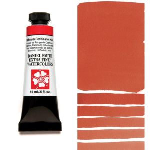 DANIEL SMITH Extra Fine™ Cadmium Red Scarlet Hue Watercolor 15 ml. - World`s finest artists` paints