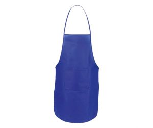 Painting apron, non-woven fabric, 50x73cm, front pocket, Blue