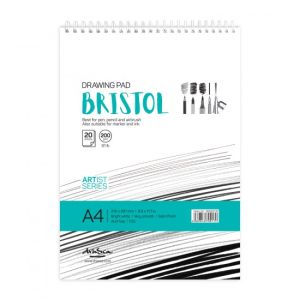 'Bristol Drawing Pad' спирала A4 (21*29.7 cm) 20 листа бял картон 200 g