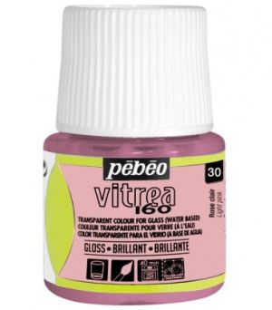 Glass paint - 30 LIGHT ROSE, PEBEO Vitrea 160