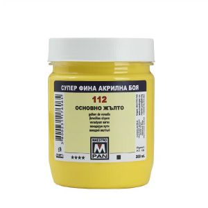 Acrylic paint Maestro Pan 45ml. - Briliant yellow 112