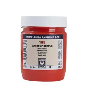 Acrylic paint Maestro Pan 45ml. - Cinnabar red light 185