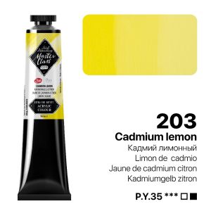 MASTER CLASS PRO ACRYLIC 46ml. - No.203 Cadmium lemon