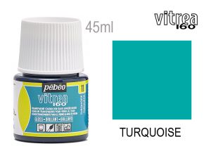 Glass paint - 11 TURQUOISE, PEBEO Vitrea 160