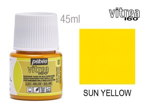 Glass paint - 01 Saffron yellow, PEBEO Vitrea 160