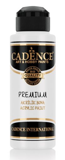 Акрилна боя CADENCE премиум полумат 120 мл. - 0001 Бяла