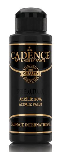 Акрилна боя CADENCE премиум полумат 120 мл. - 0002 Черно