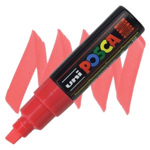 POSCA acrylic pen PC-8K - Fluorescent red