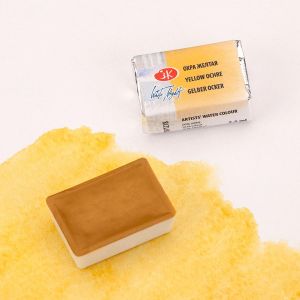 Watercolour White Nights - Yellow ochre 218