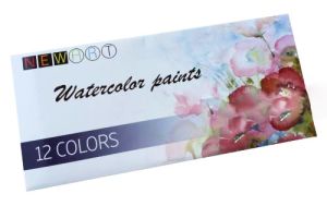 Set of watercolors tubes NEW ART - 12 colors