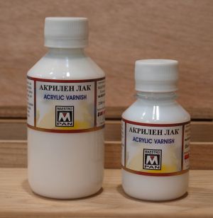 Acrylic varnish 250 ml.