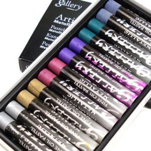 Oil pastels METALLIC set of 12 colors